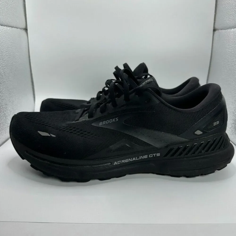 Brooks Adrenaline GTS 23 Shoes Mens Size 10.5 D Black Running Cushioned